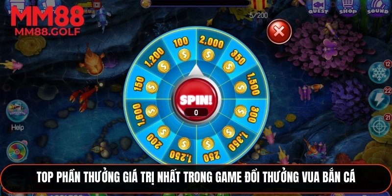 Những phần thưởng giá trị nhất trong game đổi thưởng vua bắn cá